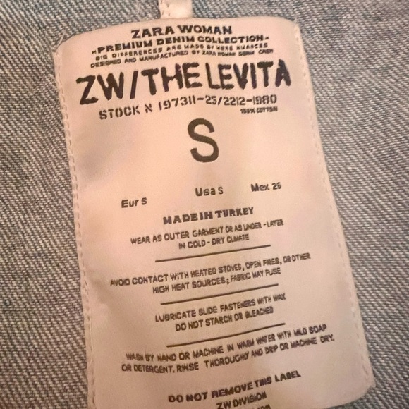 Zara ZW The Levita Denim Jacket - Picture 2 of 4
